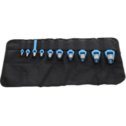 Skylių perforatorių rinkinys 3-25 mm, 10 dalių, HG570303