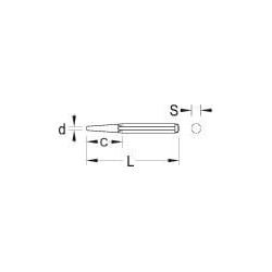Kūginis skylmušas 500x20x5 mm HG136500