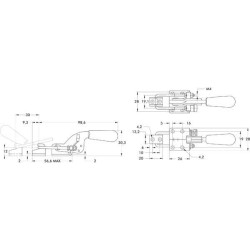 Spaustukas Destaco DE323M