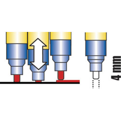 Raudonas žymeklis HG0488