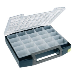 Asortimento dėžė 421x361x55 mm, 15 l talpos, mėlynas polipropilenas, 25 skyriai, Boxxser 55 5x10, Raaco 134873