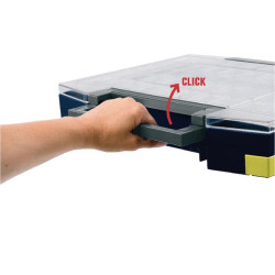 Asortimento dėžė 421x361x55 mm, 15 l talpos, mėlynas polipropilenas, 25 skyriai, Boxxser 55 5x10, Raaco 134873