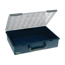 Asortimento dėžutė 338x261x78 mm, mėlynas polipropilenas, PCS B4-01, Raaco 136235