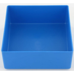 Asortimento dėžutė 108x108x45mm, mėlynas polipropilenas, Hünersdorff WE6223