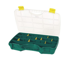 Asortimento dėžutė 290x388x61 mm, žalias polipropilenas, 26 skyriai, 23-26, gamintojas Tayg 023002TAY