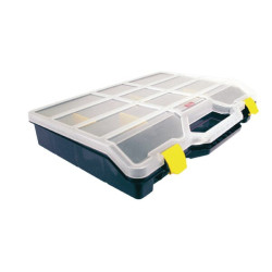 Asortimento dėžė 350x460x81 mm, 21 l talpos, mėlynas polipropilenas, 26 skyriai, 47-26, gamintojas Tayg 147005TAY