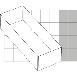 Dėžė 79x218x69 mm, 1 l talpos plastikinė, PSC, Raaco 119313