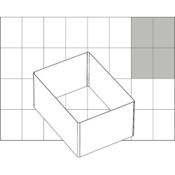 Asortimento dėžutė 79x109x69 mm, 0,5 l talpos, skaidraus plastiko, PSC by Raaco 119306