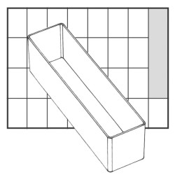 Asortimento dėžutė 39x163x47mm, 0,29l talpa, plastikinė, PSC by Raaco 114653