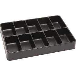 Įdėklas su 10 skyrelių, plastikinis 1935200010