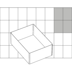 Dėžė 79x109x47 mm, 0,33 l talpos, plastikinė, PSC, Raaco 105583