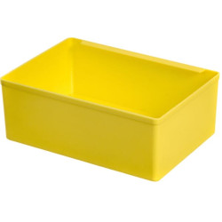 Padėklo įdėklas 117x167x62mm, geltonas plastikinis, D62 2200560