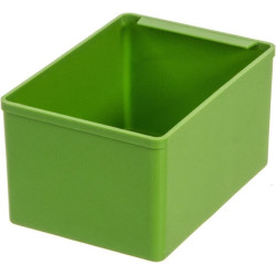 Padėklo įdėklas 117x83x62mm, žalias plastikas, D62 2200570