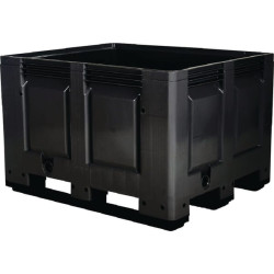 Padėklų dėžė, juoda, 670 l, 1200 x 1000 x 790 mm, Transoplast WE4401300930