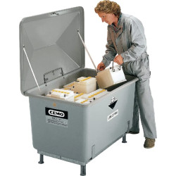 Stiklo pluošto konteineris pilkas 200L 890x590x810mm Cemo 3396CEMO