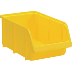Sandėliavimo dėžė 205x335x155 mm, 7 l talpos, geltono polipropileno, Linbin nr. 4, Hünersdorff WE6742