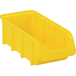 Sandėliavimo dėžė 100x215x75 mm, 1 l talpos, geltono polipropileno, Linbin nr. 2 l, Hünersdorff WE6822