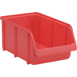 Daiktadėžė 205x335x155 mm, 7 l talpos, raudona polipropileno, Linbin nr. 4, Hünersdorff WE6741
