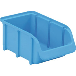 Sandėliavimo dėžė 100x165x75 mm, talpa 0,73 l, mėlynas polipropilenas, Linbin nr. 2, Hünersdorff WE6723