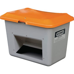 Stiklo pluošto konteineris pilkas/oranžinis, 200 l, talpa 12,5 kg, 890 x 600 x 640 mm, Cemo 10566CEMO