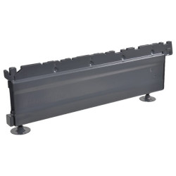 Pilkos spalvos žema kojelė 47x16 cm 57121647K