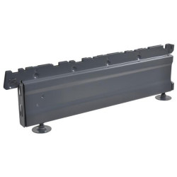 Pilkos spalvos žema kojelė 47x16 cm 57121647K