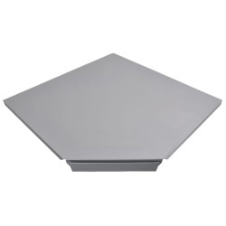 Lentyna, 90° balta/aliuminio 30 cm 57141730X