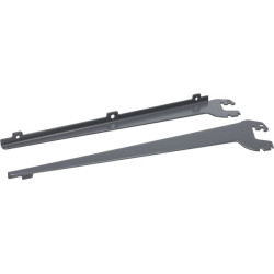 Konsolė, medinė, 270 mm, RAL9006 57152227X