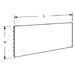 Balta konsolinė panelė 10x66,5 cm 57131061J