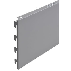 Balta/aliuminio galinė panelė 66,5 x 20 cm 57231062X