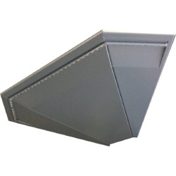 Prailginamasis LED kampinis skydelis, baltas/aliuminio 57402267X