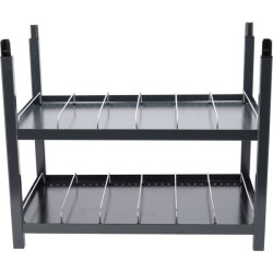 Centrinis modulis su 2 lentynomis ir perkeliamomis pertvaromis (atstumas nuo apačios iki lentynos 50 mm) 291708737