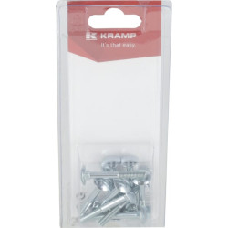 Varžtas ir veržlė su užsegimu M5 x 40 mm, 4,6 (10) KR603540P10B