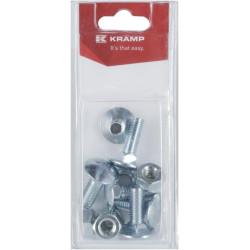 Varžtas ir veržlė su užsegimu M10 x 30 mm, 4,6 (6) KR6031030P06B