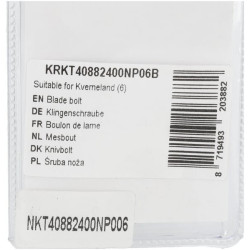 Ašmenų varžtas Tinka Kverneland (6) KRKT40882400NP06B