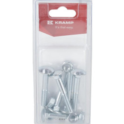 Varžtas ir veržlė su užsegimu M8 x 50 mm, 4,6 (6) KR603850P06B