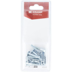 Varžtas ir veržlė su užsegimu M5 x 30 mm, 4,6 (10) KR603530P10B