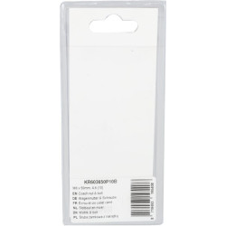 Varžtas ir veržlė su užsegimu M6 x 50 mm, 4,6 (10) KR603650P10B