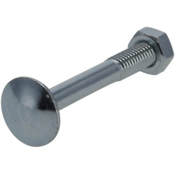 Varžtas ir veržlė su užsegimu M6 x 50 mm, 4,6 (10) KR603650P10B