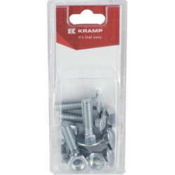 Varžtas ir veržlė su užsegimu M10 x 40 mm, 4,6 (6) KR6031040P06B