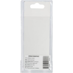 Varžtas ir veržlė su užsegimu M10 x 60 mm, 4,6 (6) KR6031060P06B