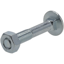 Varžtas ir veržlė su užsegimu M10 x 60 mm, 4,6 (6) KR6031060P06B