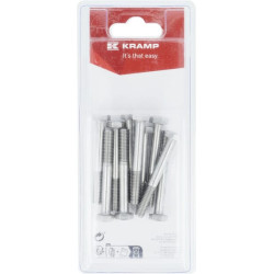 Nerūdijančio plieno varžtas M6 x 50 mm, A2 (10) KR931650RVSP10B