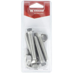 Nerūdijančio plieno veržlės ir varžtai M12 x 60 mm (6) KR933126012RVSP06B