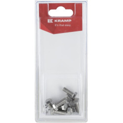 Nerūdijančio plieno varžtas M6 x 16 mm, A2 (10) KR933616RVSP10B