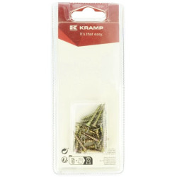 Medienos drožlių plokščių varžtai 3,5 x 25 mm (20 vnt.) KRSPS3525P20B