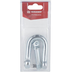 D formos apkaba Ø12 mm x 50 mm, 1/2 colio (1) KRDS12P01B