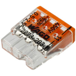 Kabelių jungiklis Wago 3 įvadų (10) KRWAG273243P10B