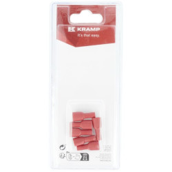 Gnybto mentė, moteriška, raudona 6,3x0,8 mm - 0,5-1,0 mm² (6) KRLA9150P06B