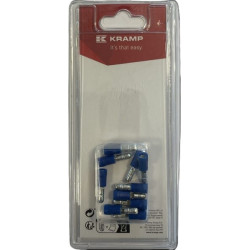 Kulkinė jungtis, mėlyna, kištukas Ø 4 mm - 1,5-2,5 mm² (10) KRLA9325P10B